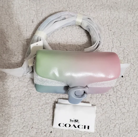 COACH Pillow Tabby Ombré Leather Shoulder Bag 18 - Picture 6 of 10